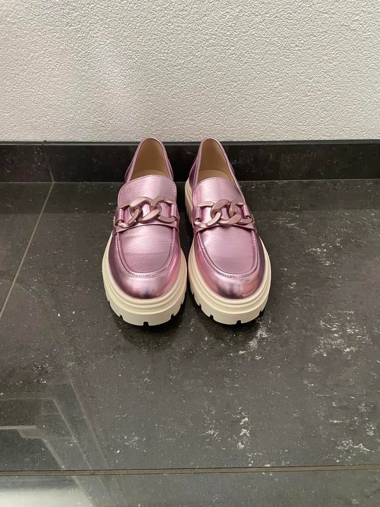 Metallic rose schoenen, Ophalen, Zo goed als nieuw, Roze, Sneakers of Gympen