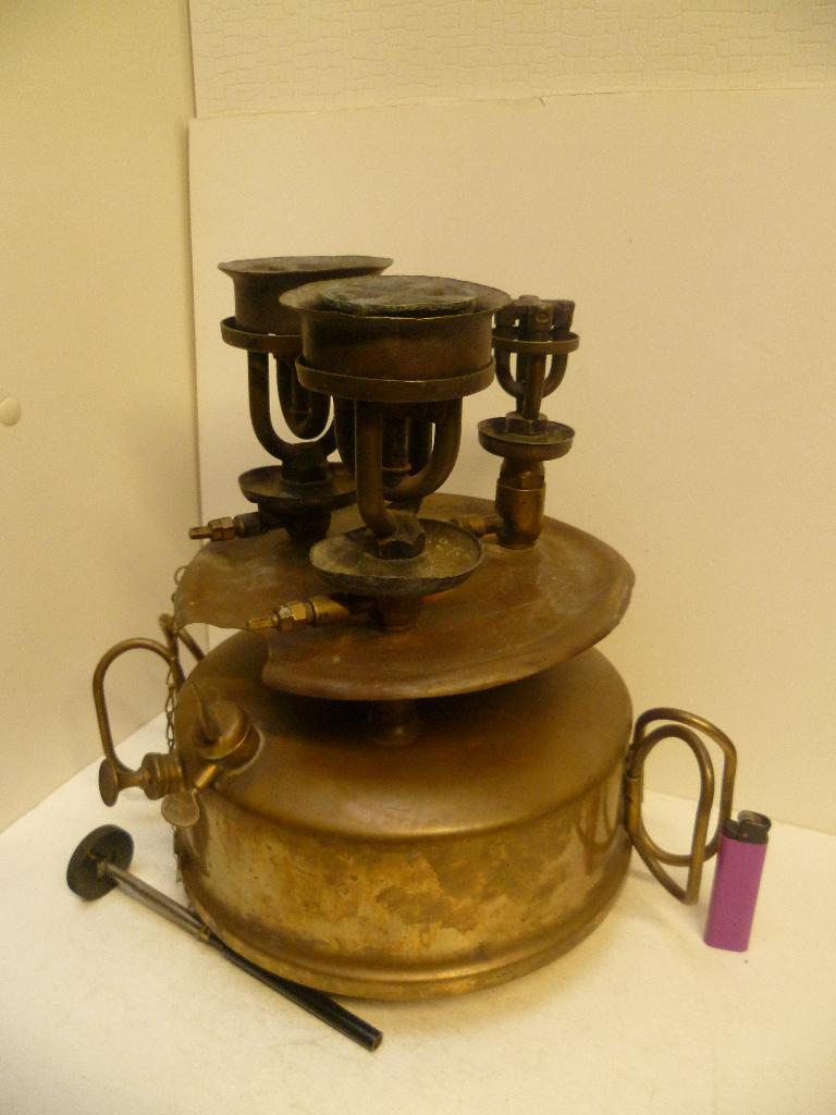 3 Koppige Max Sievert Brander (Zeldzaam) Bieden, Antiek en Kunst, Ophalen of Verzenden