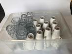 40 x IKEA FÄRGRIK bekers + 35 x POKAL glazen onbeschadigd, Ophalen, Zo goed als nieuw, Effen, Kop(pen) en/of Schotel(s)