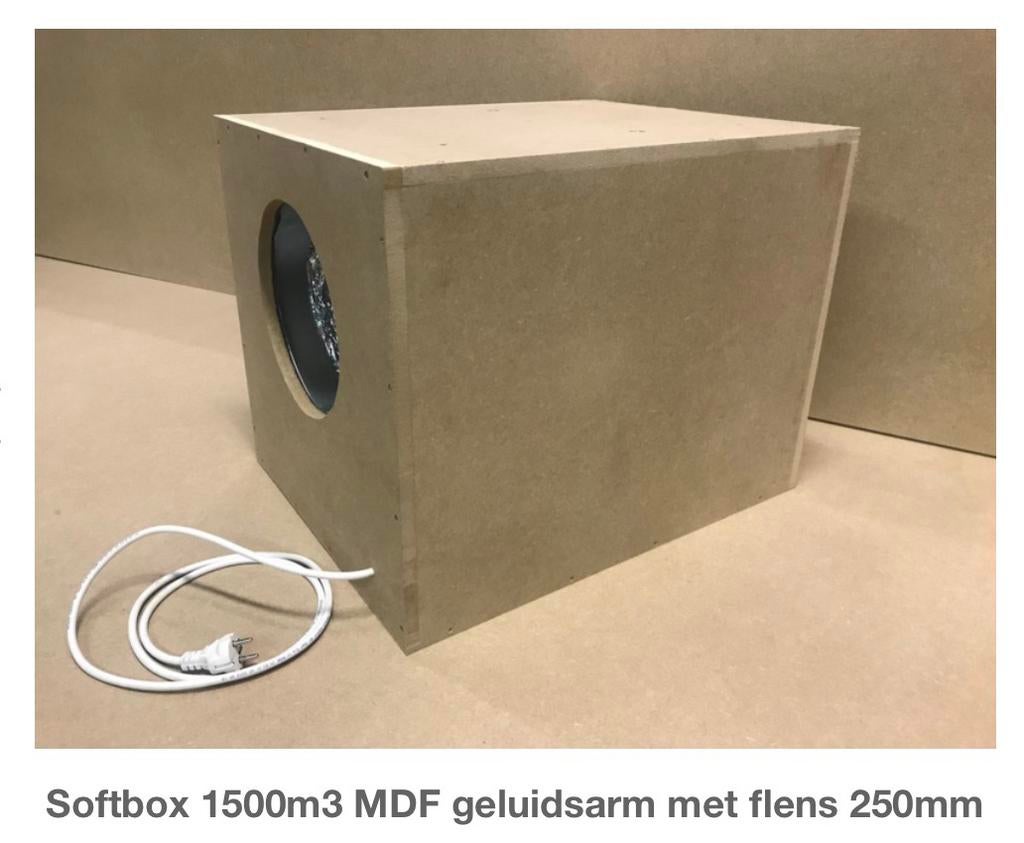Softbox afzuiging 1500m3 met Can (koolstof)filter en extra’s, Ophalen, Zo goed als nieuw