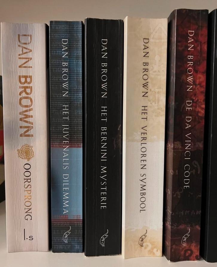 Dan Brown Boeken Collectie: De Da Vinci Code, Oorsprong e.a., Boeken, Romans, Zo goed als nieuw, Nederland, Ophalen
