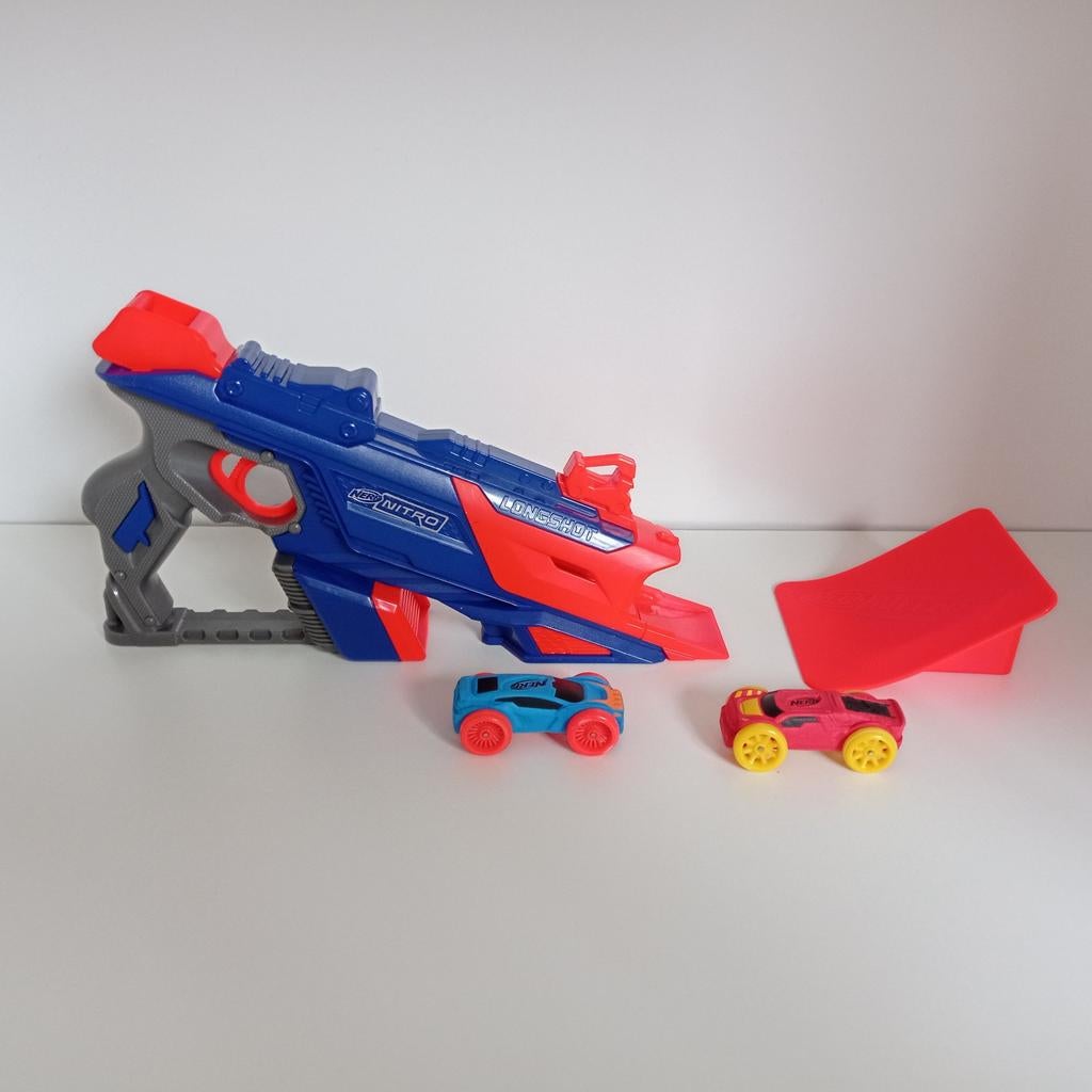 Nerf Nitro longshot smash afschiet pistool, Ophalen of Verzenden, Gebruikt