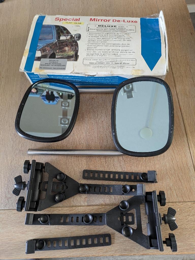 Caravanspiegels Vlak glas, Ophalen, Zo goed als nieuw
