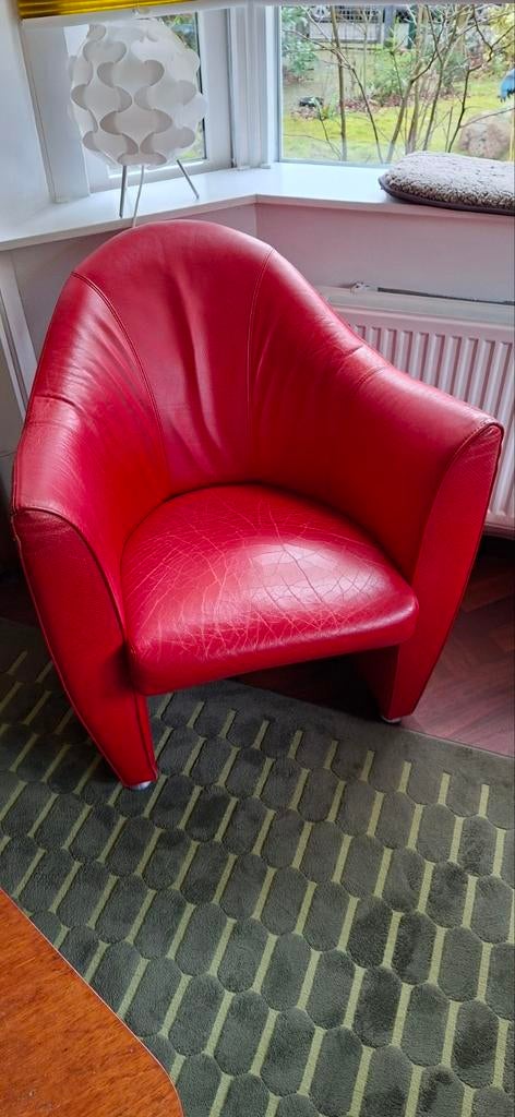 Fauteuil Leolux Sjamaan, 2 stuks, gratis, Ophalen, Gebruikt, 75 tot 100 cm, Leer