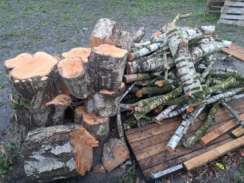 Openhaard hout berk, Tuin en Terras, Haardhout, Minder dan 3 m³, Ophalen
