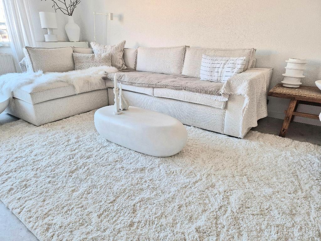 Organisch Japandi beton ciré tafel Loods 5 VT Wonen Westwing, Ophalen, 50 tot 100 cm, 50 tot 100 cm, Zo goed als nieuw