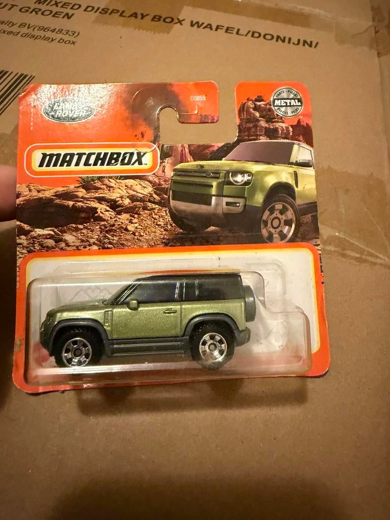 Matchbox Land Rover defender, Ophalen of Verzenden, Zo goed als nieuw, Auto