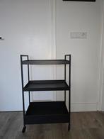 IKEA NISSAFORS roltafel / serveerwagen - zwart, Huis en Inrichting, Kasten | Overige, Ophalen