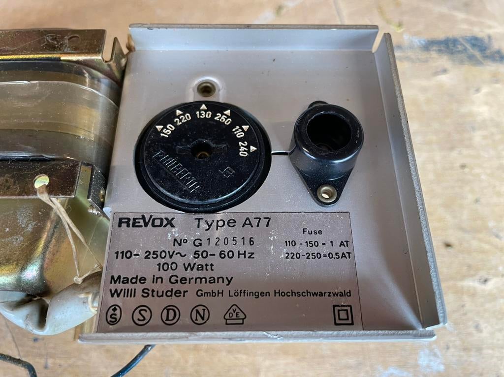 Voeding Revox A-77, Audio, Tv en Foto, Bandrecorders, Ophalen of Verzenden, Onderdeel