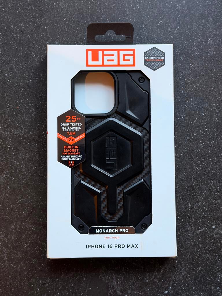 UAG Monarch Pro case voor iPhone 16 Pro Max, Ophalen of Verzenden, Zo goed als nieuw