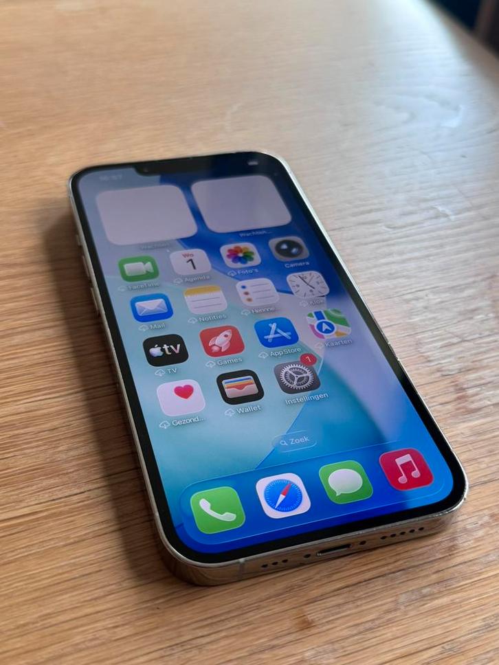 iPhone 13 Pro Wit 256GB | Batterij 100% | Nieuwstaat, Telecommunicatie, Mobiele telefoons | Apple iPhone, Zo goed als nieuw, 256 GB