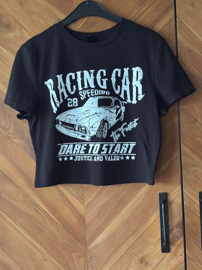 Nieuw! Mooi Kort Shirtje van Shein. Maat M, Maat 38/40 (M), Zwart, Nieuw, Ophalen of Verzenden