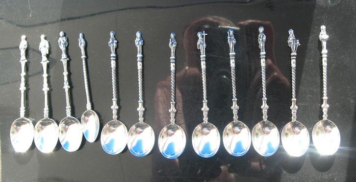 Zilveren Apostel lepeltjes, Antiek en Kunst, Antiek | Goud en Zilver, Zilver, Verzenden