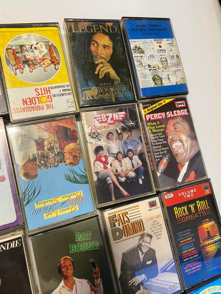 Partij retro jaren 70-80 casette banden walkman stereo, Ophalen of Verzenden