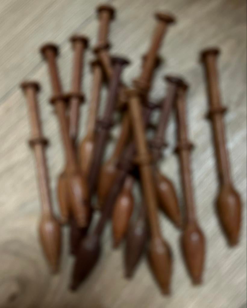 Houten klosjes voor kantklossen, Ophalen of Verzenden, Zo goed als nieuw, Klos(sen)