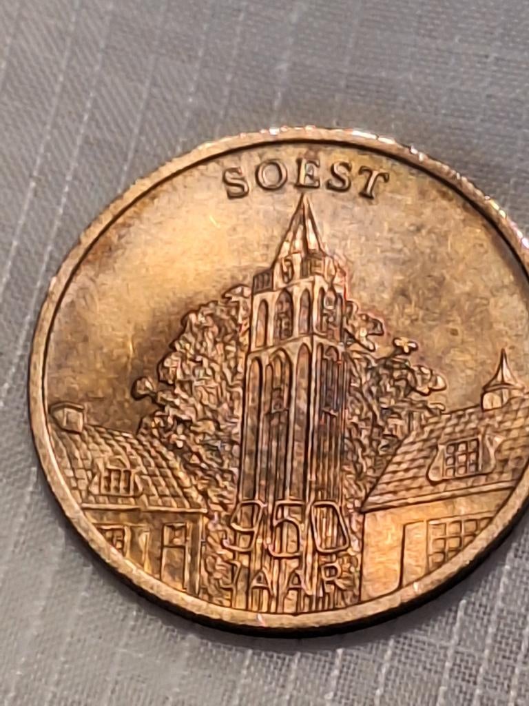 Soest 950 jaar, Soester Daalder (#31), Postzegels en Munten, Penningen en Medailles, Ophalen of Verzenden, Overige materialen