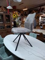 8 Nieuwe stoelen, charcoal+zwart frame en greep, FrankyXooon, Ophalen, Nieuw, Stof, Grijs