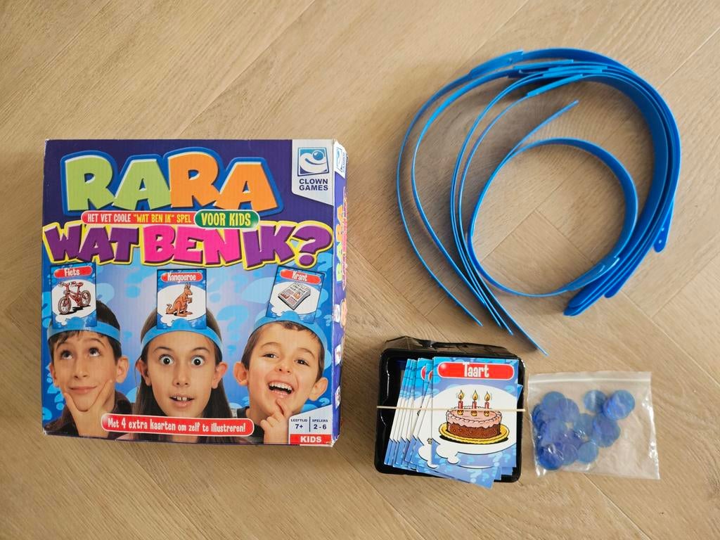 Gezelschapsspel: Rara Wat ben ik?, Vijf spelers of meer, Ophalen of Verzenden, Zo goed als nieuw, Clown Games