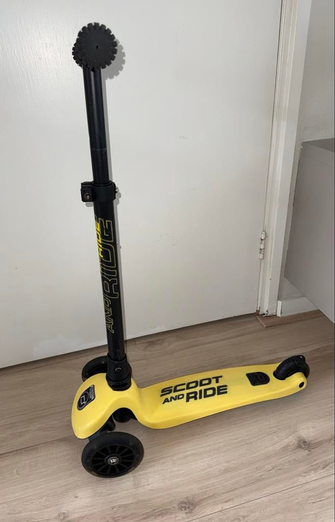 Scoot and Ride step geel, Fietsen en Brommers, Steps, Ophalen, Zo goed als nieuw, Gewone step