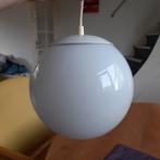 Witte Bolvormige Glazen Lamp 20 cm doorsnee, Verzenden, Minder dan 50 cm