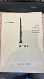 Lesboek Klarinet: Intrada - Jan van Beekum (Beginners), Ophalen of Verzenden
