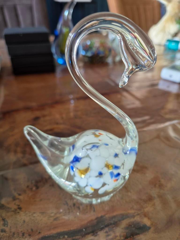 Hand gemaakte Murano - Zwanenfiguur., Antiek en Kunst, Ophalen of Verzenden
