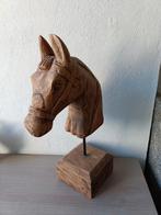 Houten paarden kop op standaard, Ophalen