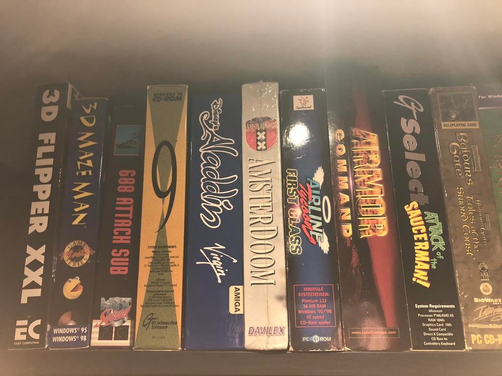 PC Big Box verzameling (bijna 100 stuks)., Computers en Software, Vintage Computers, Ophalen of Verzenden