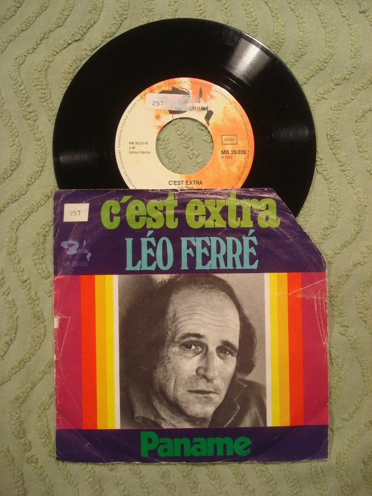 Léo Ferré 7" Vinyl Single: ‘C’est extra’ (Duitsland), Cd's en Dvd's, Gebruikt, 7 inch, Single, Ophalen of Verzenden