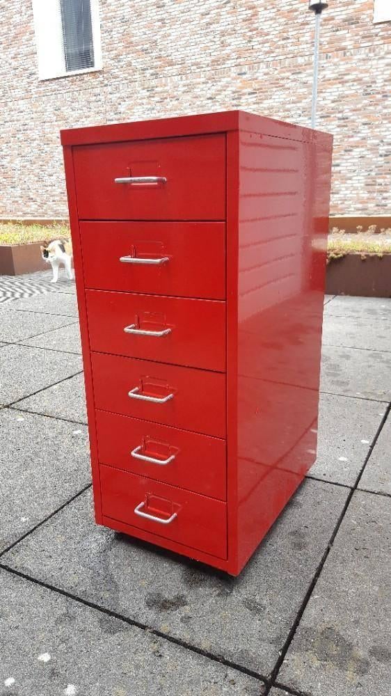 Ikea Helmer rood, Ophalen, 5 laden of meer, 50 tot 100 cm, Zo goed als nieuw