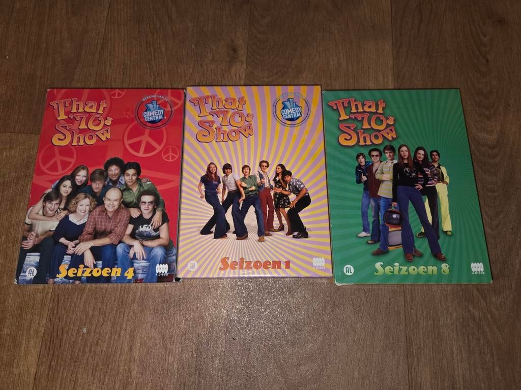 3 dvd boxen Thats 70's show  seizoen 1,4 en 8, Cd's en Dvd's, Dvd's | Tv en Series, Alle leeftijden, Ophalen of Verzenden, Zo goed als nieuw