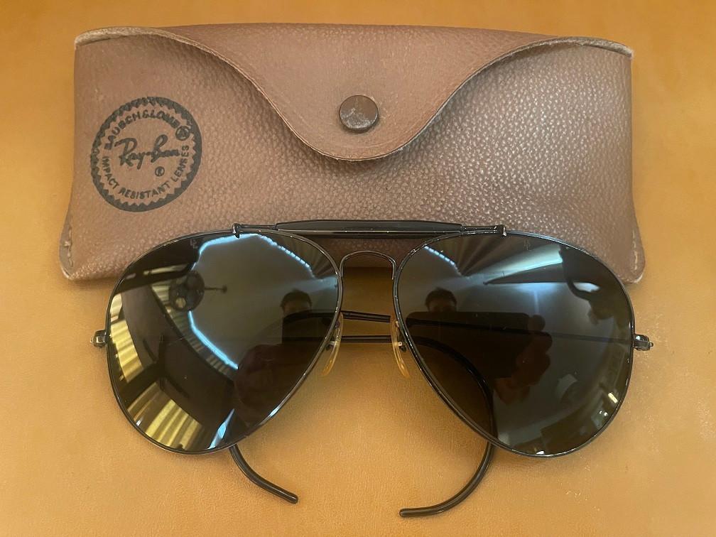 Vintage B&L Ray-Ban zonnebril 62mm Black Outdoorsman O51, Sieraden, Tassen en Uiterlijk, Zonnebrillen en Brillen | Heren, Ray-Ban USA