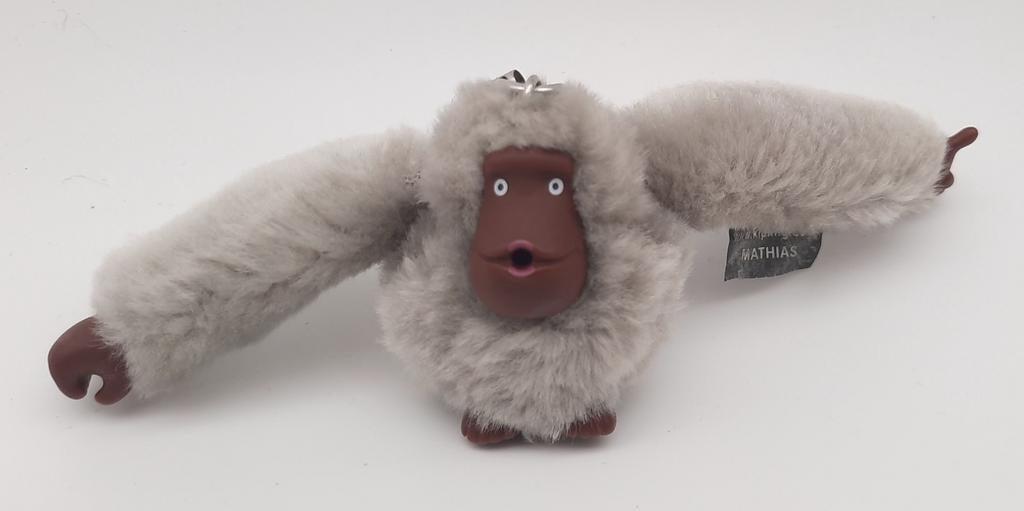 Kipling lichtgrijs Aapje Mathias hanger, Verzamelen, Ophalen of Verzenden, Gebruikt