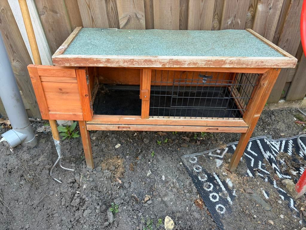 Buitenhok, Ophalen of Verzenden, 90 cm of meer, Konijn, Hok