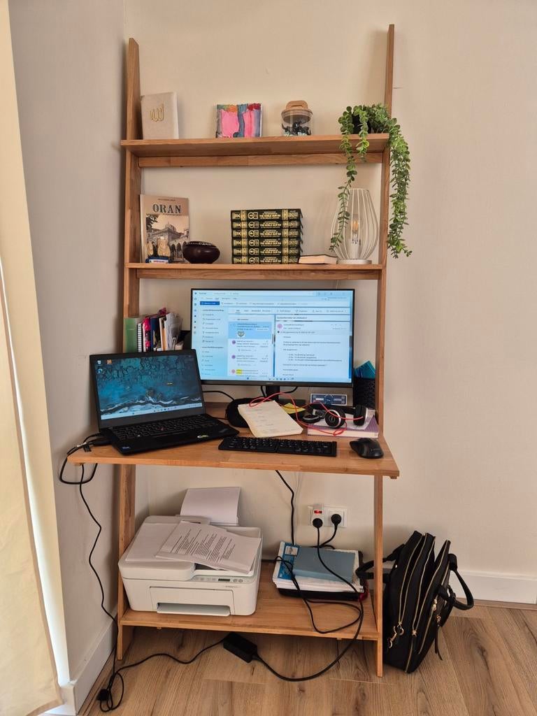 Wandbureau met opbergplanken, Huis en Inrichting, Bureaus, Zo goed als nieuw, Ophalen of Verzenden