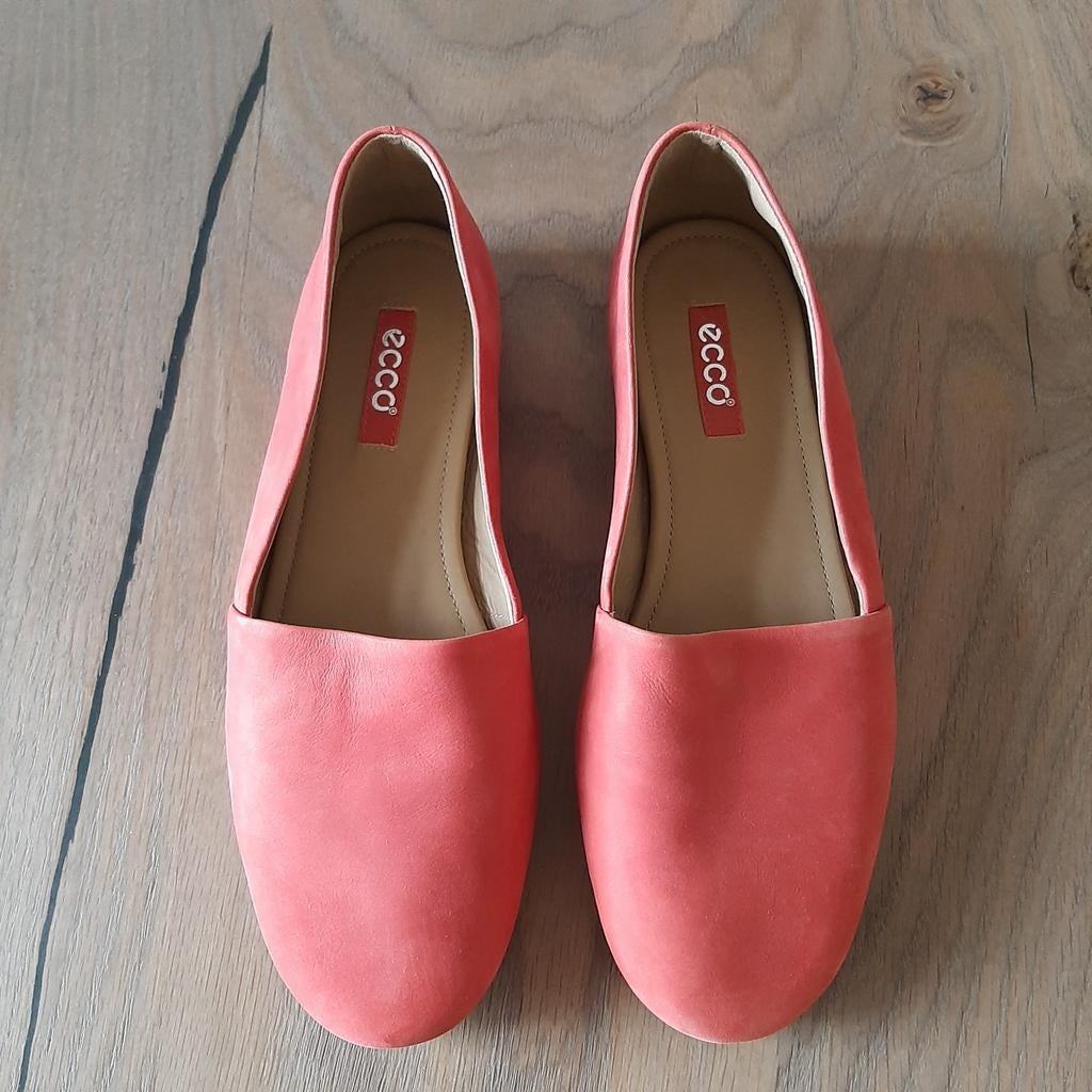 Z.G.A.N. Dames schoenen, Ecco instapper, rood, mt 38, Ecco, Instappers, Ophalen of Verzenden, Zo goed als nieuw