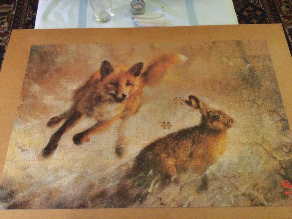 Legpuzzel Rien Poortvliet 1000 stukjes, Ophalen of Verzenden, 500 t/m 1500 stukjes, Zo goed als nieuw