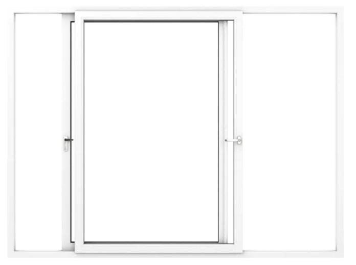 Schuifpui Iglo Slide | Kunststof | 250 X 215 Cm | Wit | HR++, Doe-het-zelf en Verbouw, Kozijnen en Schuifpuien, Nieuw, Schuifpui