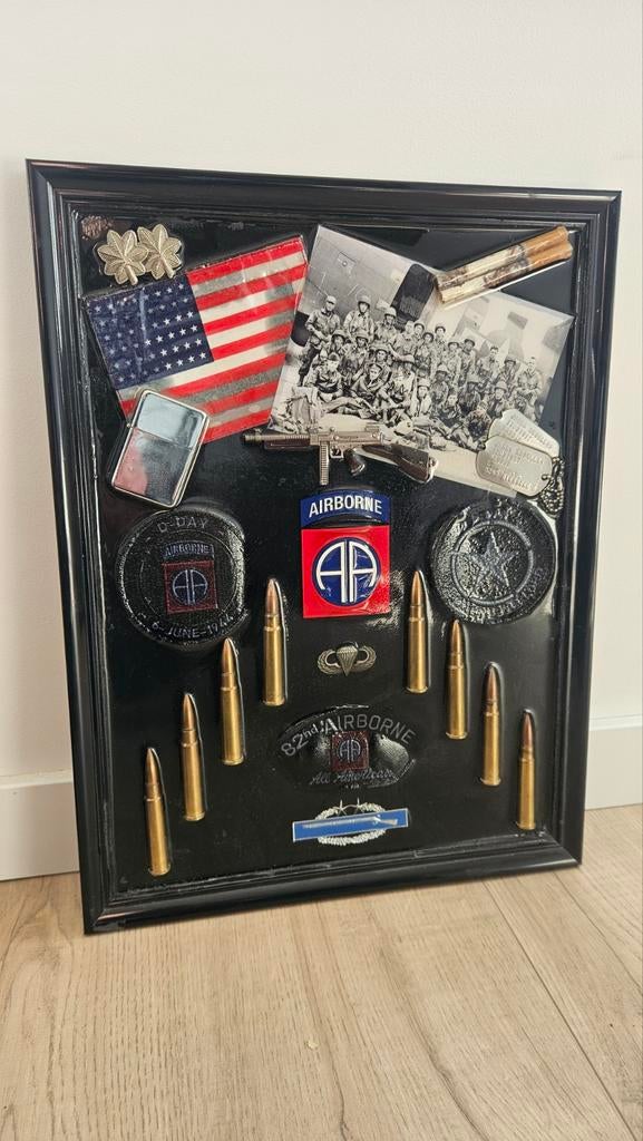 Zelfgemaakt Airborne stijl epoxyhars kunstwerk, Verzamelen, Ophalen of Verzenden, Amerika