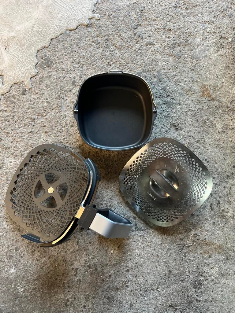 Airfryer Toebehoren: Pizzaset en Bakje, Witgoed en Apparatuur, Airfryers, Ophalen of Verzenden, Gebruikt, Airfryer