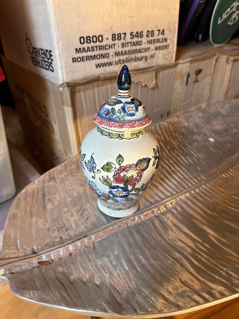 Prachtige handgeschilderde Makkum gemberpot, Antiek en Kunst, Ophalen of Verzenden