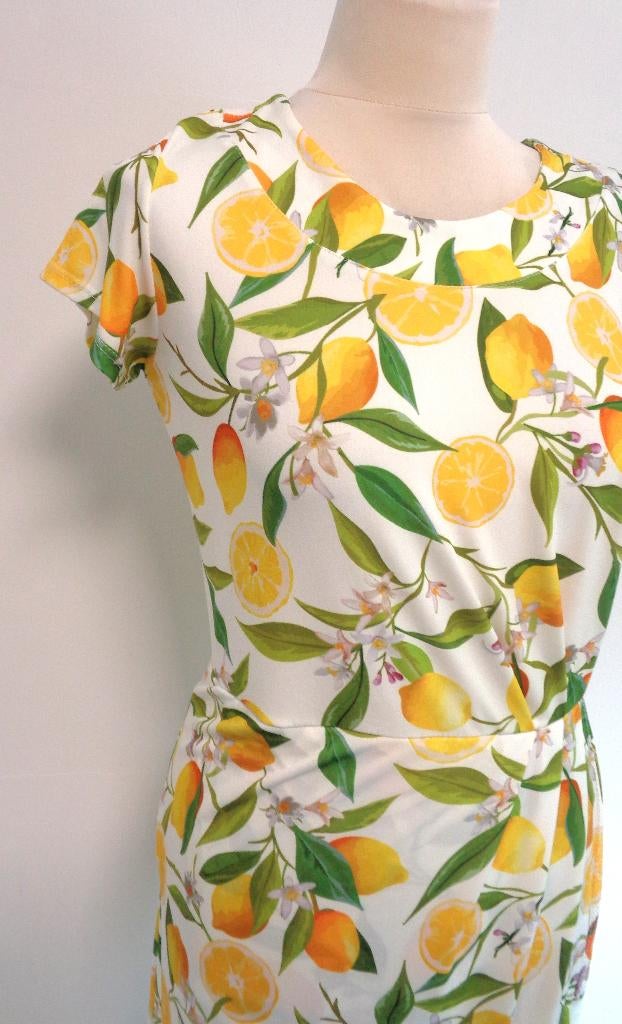 jurk Fos, Kleding | Dames, Jurken, Verzenden, Wit, FOS Amsterdam, Zo goed als nieuw