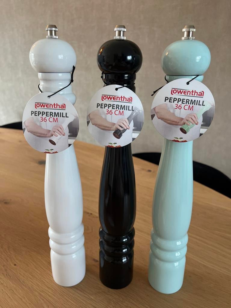 3x Nieuwe Lowenthal Pepermolen - 36 cm, Ophalen of Verzenden, Nieuw