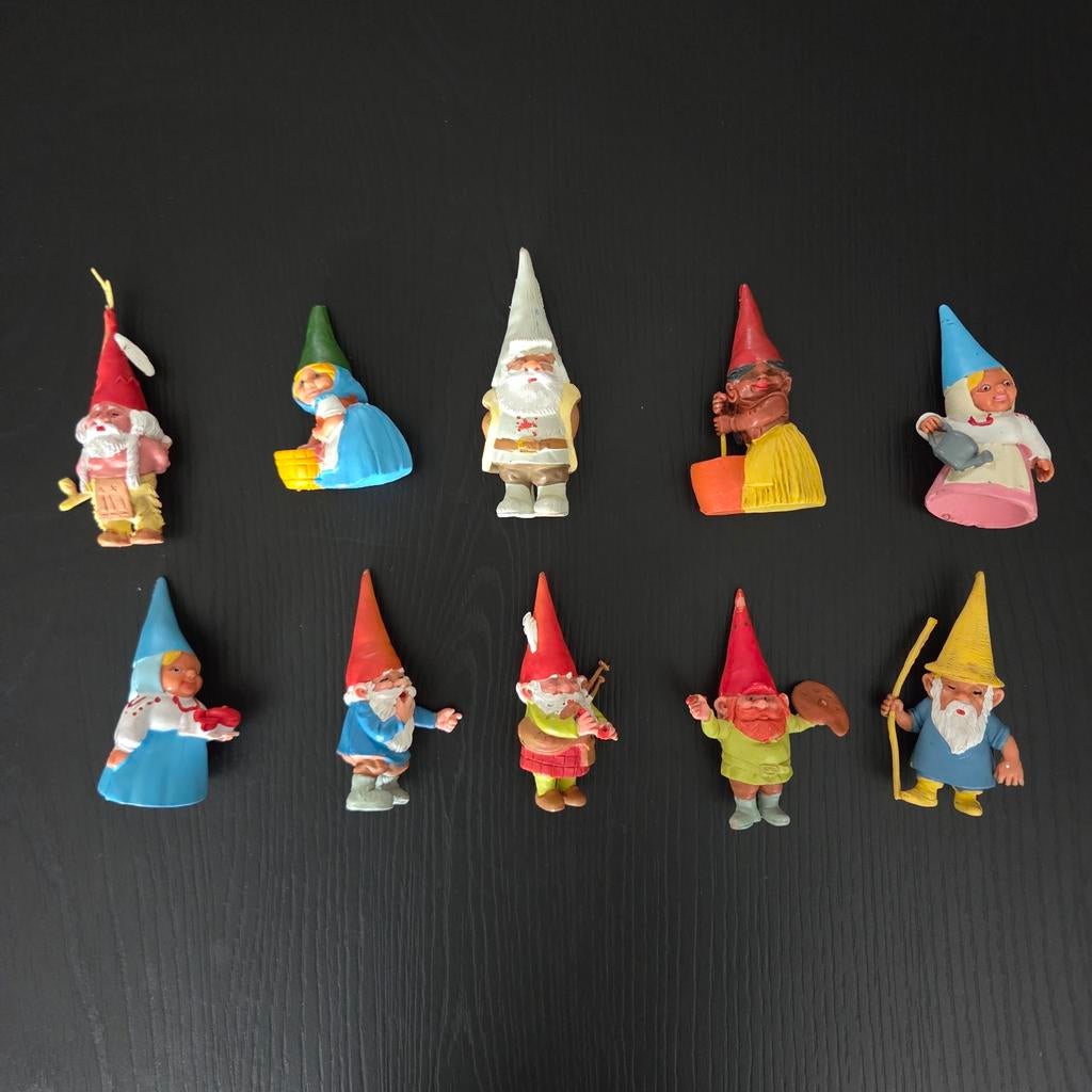 David de Kabouter BRB beeldjes - 10 stuks, Ophalen of Verzenden, Zo goed als nieuw