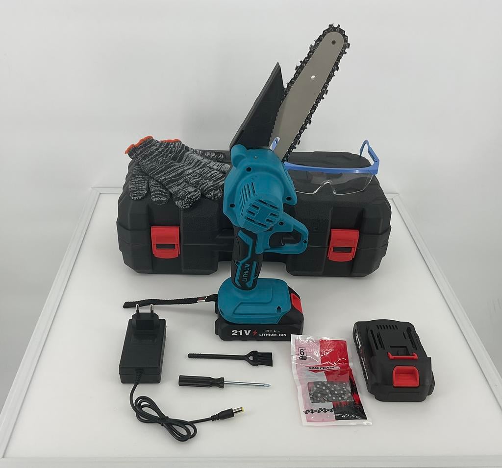 Nieuwe accu ketingzaag snoeizaag + extra’s!, Ophalen of Verzenden, Nieuw