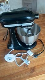 Zwarte Kitchenaid Classic, 4 liter of meer, 3 snelheden of meer, Ophalen of Verzenden, Zo goed als nieuw