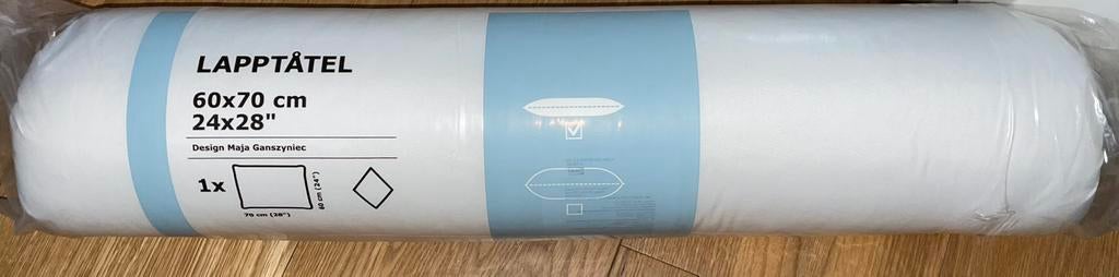 Lapptatel ikea kussen 60x70 micrvezel hoofdkussen wit 5e, Ophalen of Verzenden, Zo goed als nieuw