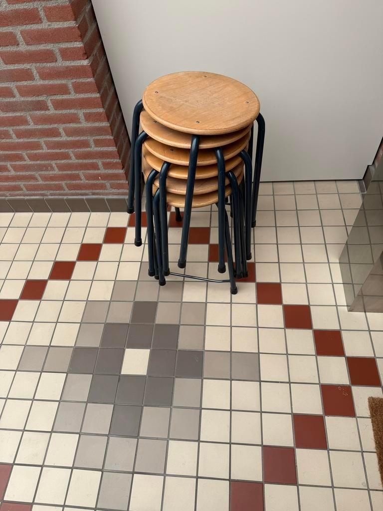 Stapelbare krukjes, Huis en Inrichting, Krukjes, Ophalen of Verzenden, Gebruikt, Hout