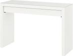 IKEA Malm tafel met lade (beschadigd), Ophalen, Gebruikt, Glas, 100 tot 150 cm