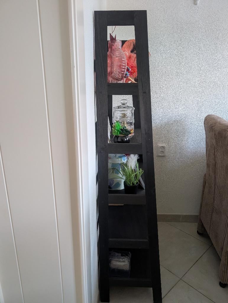 Zwarte Wandkast  (exclusief accessoires), Ophalen, Met plank(en), Gebruikt, 100 tot 150 cm